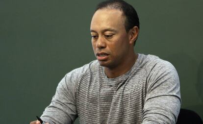 El jugador del golf Tiger Woods.