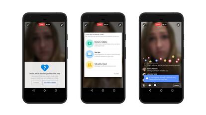 Facebook renueva su interfaz para facilitar que los usuarios, ayudados por el sistema de detecci&oacute;n de inteligencia artificial de Facebook, informen sobre casos de riesgo de suicidio. 
