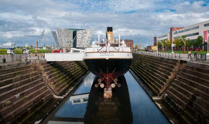 El Titanic Belfast Centre, donde se muestra cómo se llevó a cabo la construcción del mítico transatlántico.