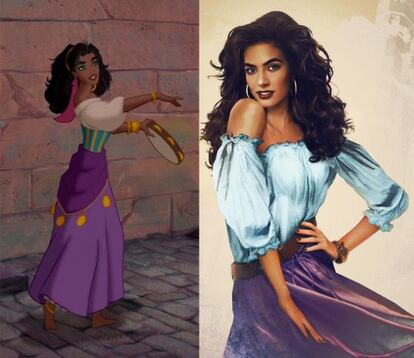 Esmeralda, amiga del Jorobado de Notre Damme.
