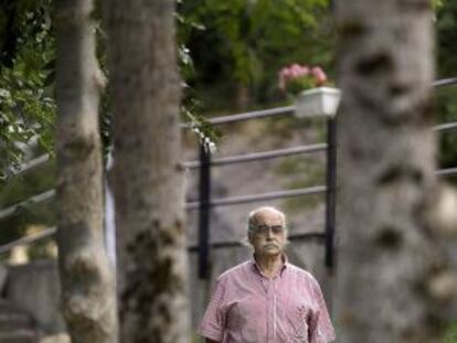 José Antonio Labordeta, en Huesca en agosto de 2009.