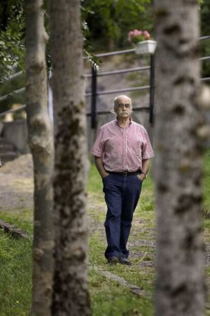 José Antonio Labordeta, en Huesca en agosto de 2009.