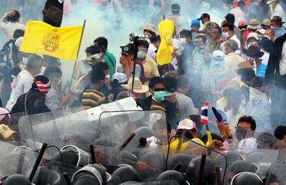 A pesar de que la manifestación no estaba prohibida, la policía ha reprimido duramente a los manifestantes.