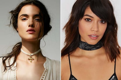 Chokers de Free People y de Nasty Gal