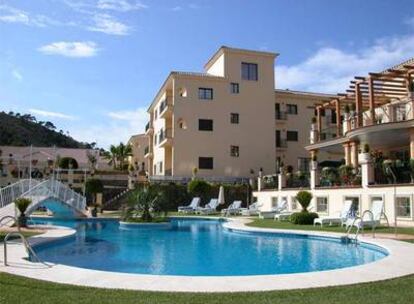 Una de las tres piscinas del Gran Hotel Benahavís, en la provincia de Málaga.