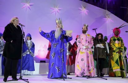 Cabalgata de Reyes en Madrid.