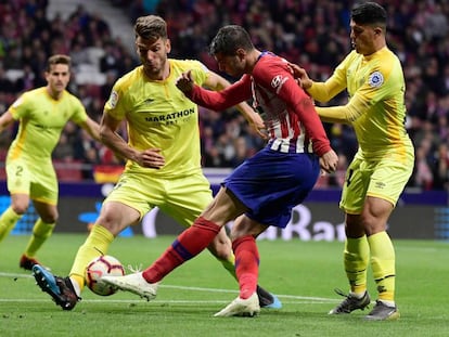 Morata, ante el Villarreal.