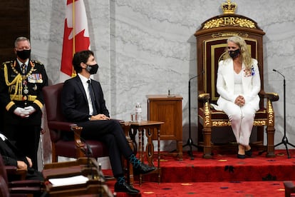 Julie Payette y Justin Trudeau