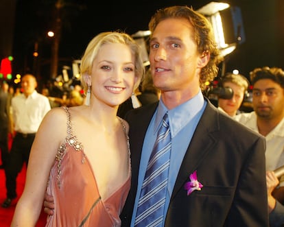 Kate Hudson and Matthew McConaughey at the premiere of the film 'How to Lose a Guy in 10 Days', in 2003. 