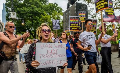 Protesto contra a discriminação da comunidade LGBT no Central Park