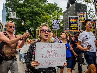 Protesto contra a discriminação da comunidade LGBT no Central Park