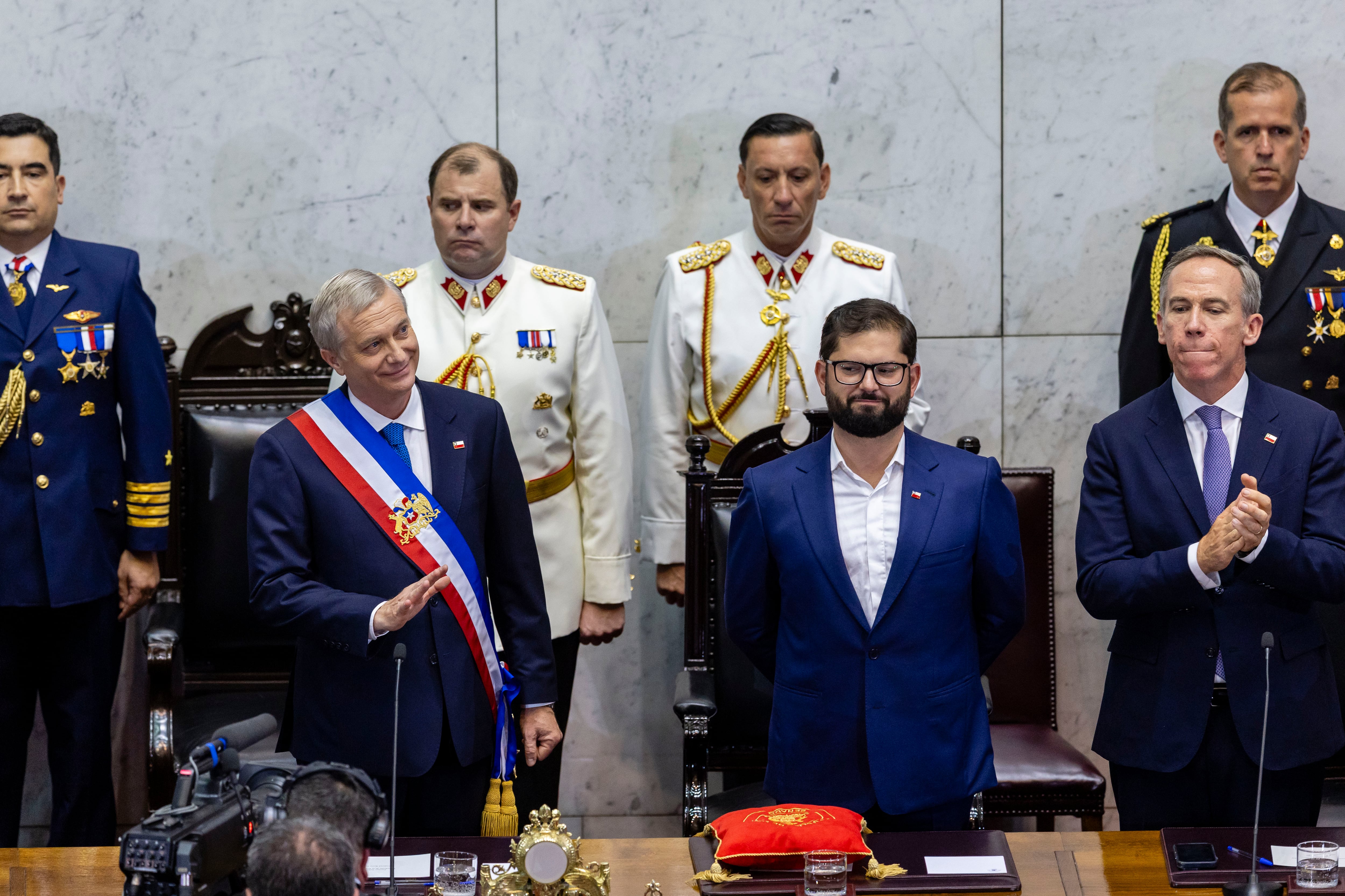 José Antonio Kast asume la presidencia de Chile, este miércoles.