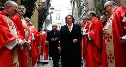 La alcaldesa Rita Barberá durante la celebración de Sant Vicent Màrtir el pasado martes.