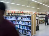 Vista de la biblioteca del Instituto Cervantes en Utrecht, Países Bajos.