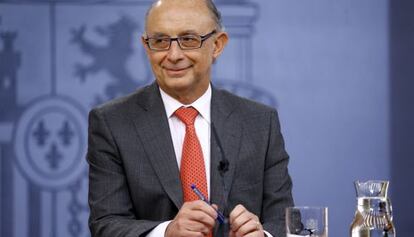 El ministro de Hacienda y Administraciones P&uacute;blicas, Crist&oacute;bal Montoro