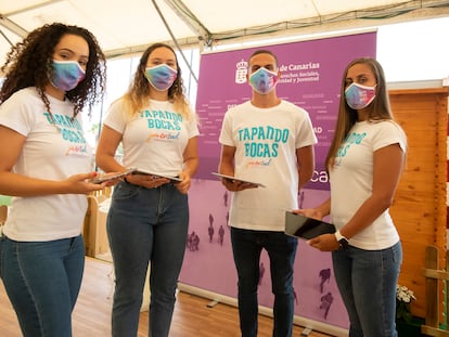 El Gobierno canario lanza una campaña con la que invita a los jóvenes a "taparse la boca" frente al Covid-19.