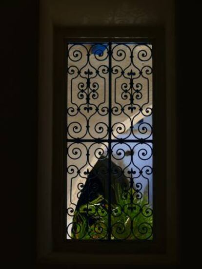 Detalle de una ventana en Houmt Souk, capital de la isla de Djerba (Túnez).