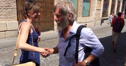 Harrison Ford, durante su visita a Toledo.