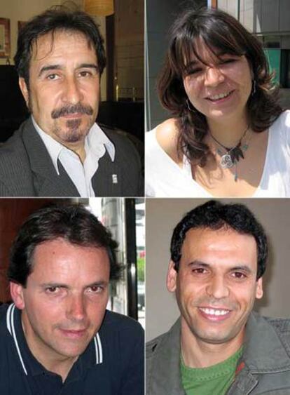 De izquierda a derecha y de arriba a abajo: Miguel Ángel Fernández, Beatriz Mogrovejo, Xabier Endika Garmendia y Mouniem Hamoudan.