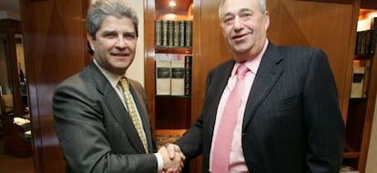 Fernando Mart&iacute;n y Manuel Jove, en 2007.