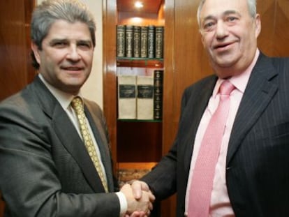 Fernando Mart&iacute;n y Manuel Jove, en 2007.