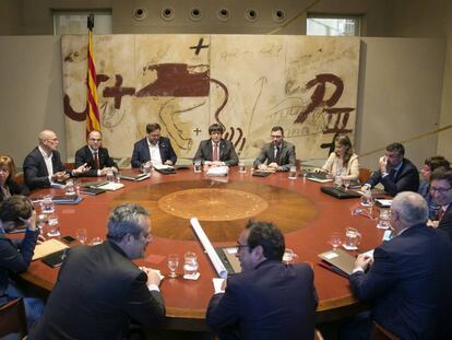 Reuni&oacute;n del Consell de Govern de la Generalitat este martes.