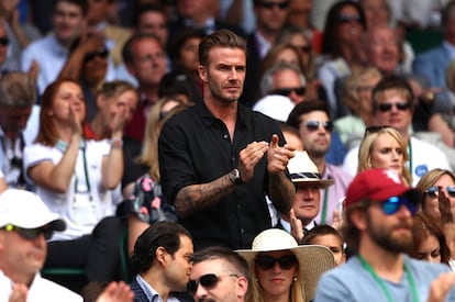 David Beckham animando a los jugadores durante uno de los partidos.