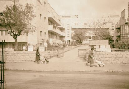 Una imagen del barrio de Rehavia, en Jerusalén, en 1934. 