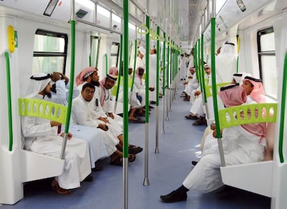 The Holy Sites metro light railway in the city of Mecca. 