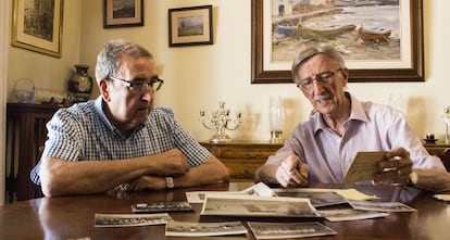 Ramon Verg&eacute;s y Alexandre Pujol, durante la entrevista. 