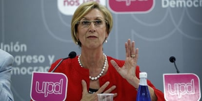 La líder de UPyD, Rosa Díez, en una imagen de archivo.