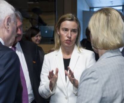 Federica Mogherini, encargada de política exterior de la UE.