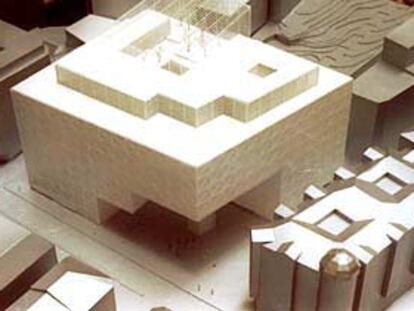 Maqueta de Rafael Moneo para la nueva sede del Gobierno de Cantabria.