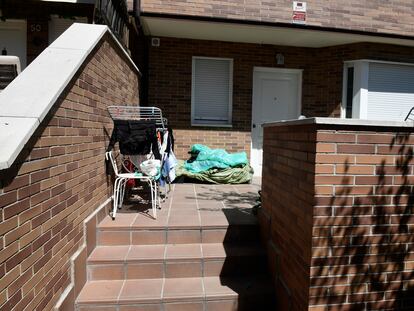 Entrada a la casa de Colmenar Viejo en la que vivía la familia.