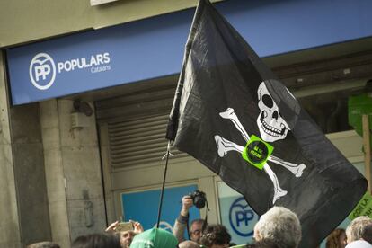 Concentración de la PAH ante la sede del PP.