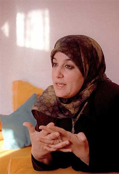 Nadia Yassin, portavoz del movimiento islamista Justicia y Caridad.

B. PÉREZ