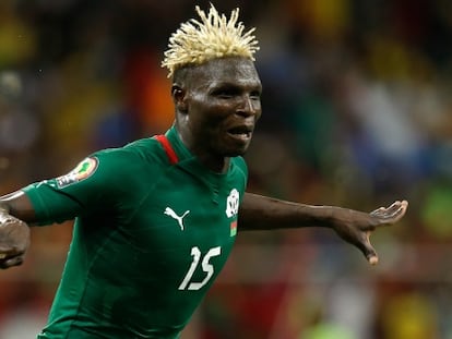 Bance celebra su gol ante Ghana.