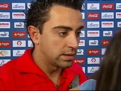 Xavi: "La Liga se nos ha puesto muy bien"