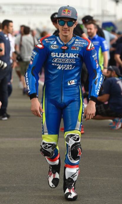 Maverick Viñales, en el circuito de Losail.