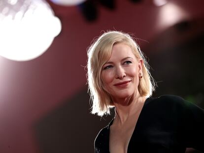 Cate Blanchett, en la alfombra roja del festival de Venecia de 2020, cuyo jurado presidía.