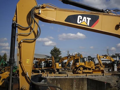 Maquinaria pesada de Caterpillar en exposici&oacute;n de Lexington (Kentucky, EE UU).&nbsp;