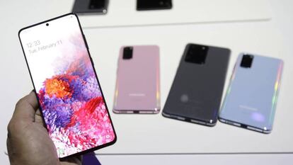 Los nuevos Galaxy S20 presentados el día 12 por Samsung.