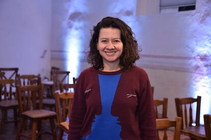 La directora del Museo de Arte Moderno de Medellín, María Mercedes González, durante el Festival de las Ideas, en Villa de Leyva, el 26 de noviembre de 2022.