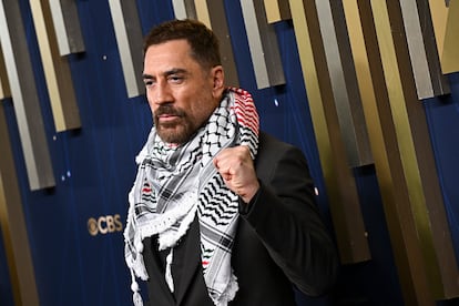 Javier Bardem, en los premios Emmy, celebrados este domingo en Los Ángeles.
