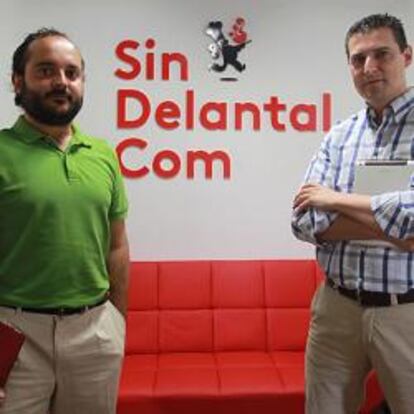 Evaristo Babé y Diego Ballesteros, fundadores de Sindelantal.com.