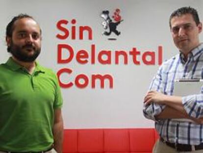 Evaristo Babé y Diego Ballesteros, fundadores de Sindelantal.com.