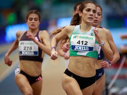 Marta García en el campeonato de España.