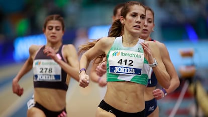 Marta García en el campeonato de España.