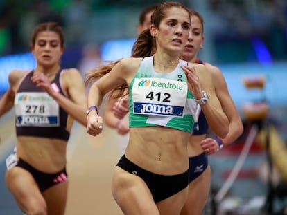 Marta García en el campeonato de España.