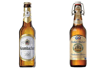 Alemania

La que te van a poner:
Krombacher, un clásico.

La que deberías probar: En el país de la cerveza por excelencia cualquier opción es válida, pero la Hacker-Pschorr está respaldada por una gran reputación.
